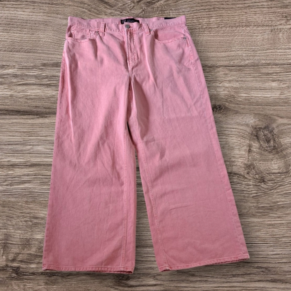 GAP Pink High Rise Wide Leg Jeans 🩷👖 18/34 R S